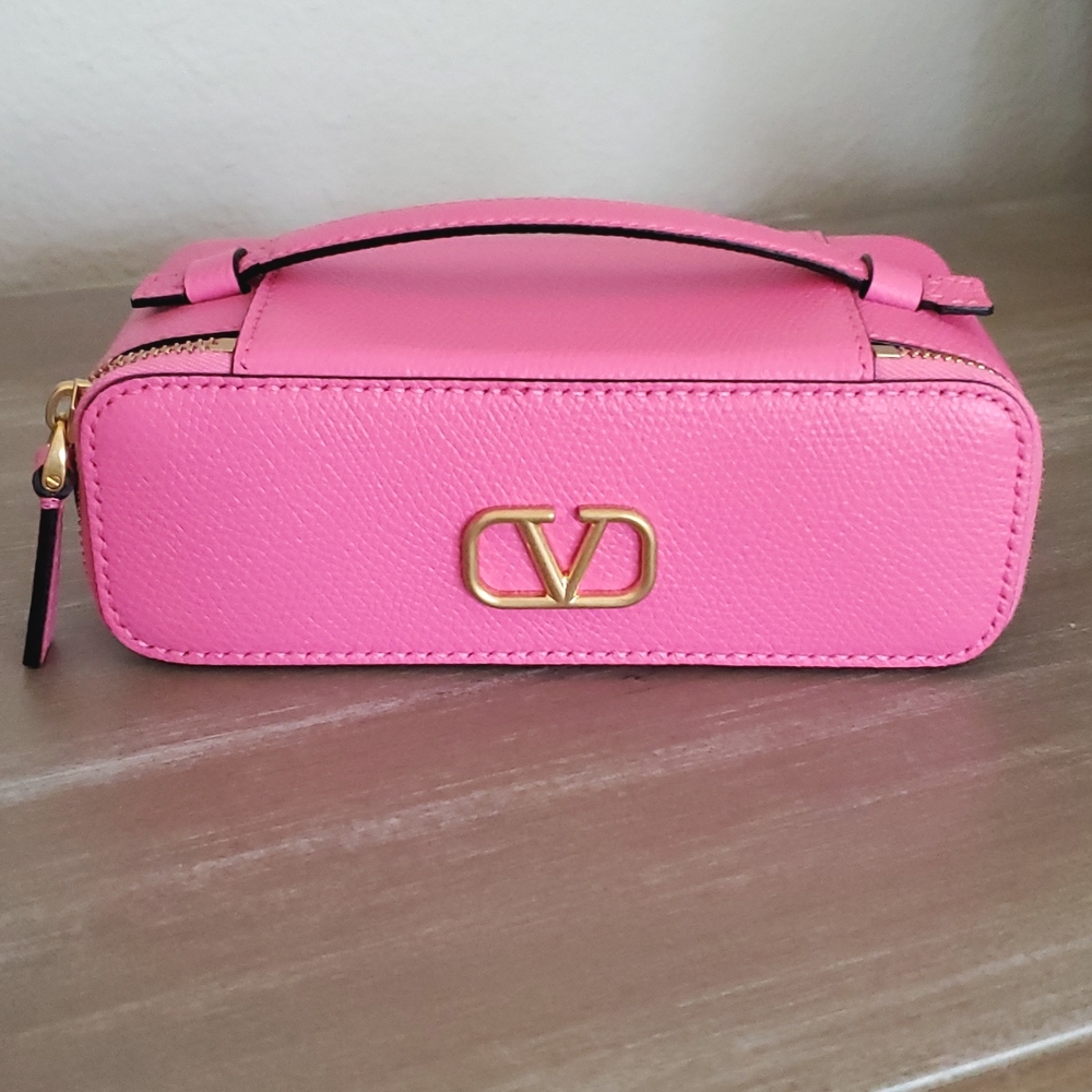 Brand New VALENTINO GARAVANI Vanity bag top handle -Rectangle zipper Vanity Case